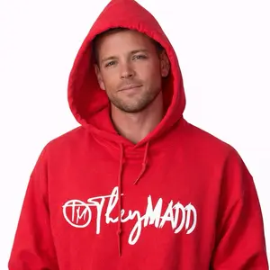 TheyMADD Red Statement Signature Hoodie