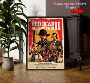 [Sale up to 50%] Red Dead Redemption 2 Poster, RDR 2 Poster, Video Game Poste Posters (NO FRAME)