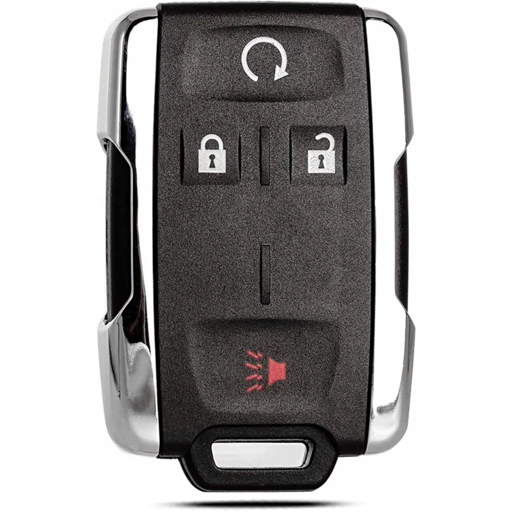 Key Fob Shell Case Replacement For Chevy Silverado,Colorado,GMC Canyon,Sierra 2014,2015,2016,2017,2018,2019,2020,2021 Keyless Entry Remote Control 4 Button Pad Outer Cover