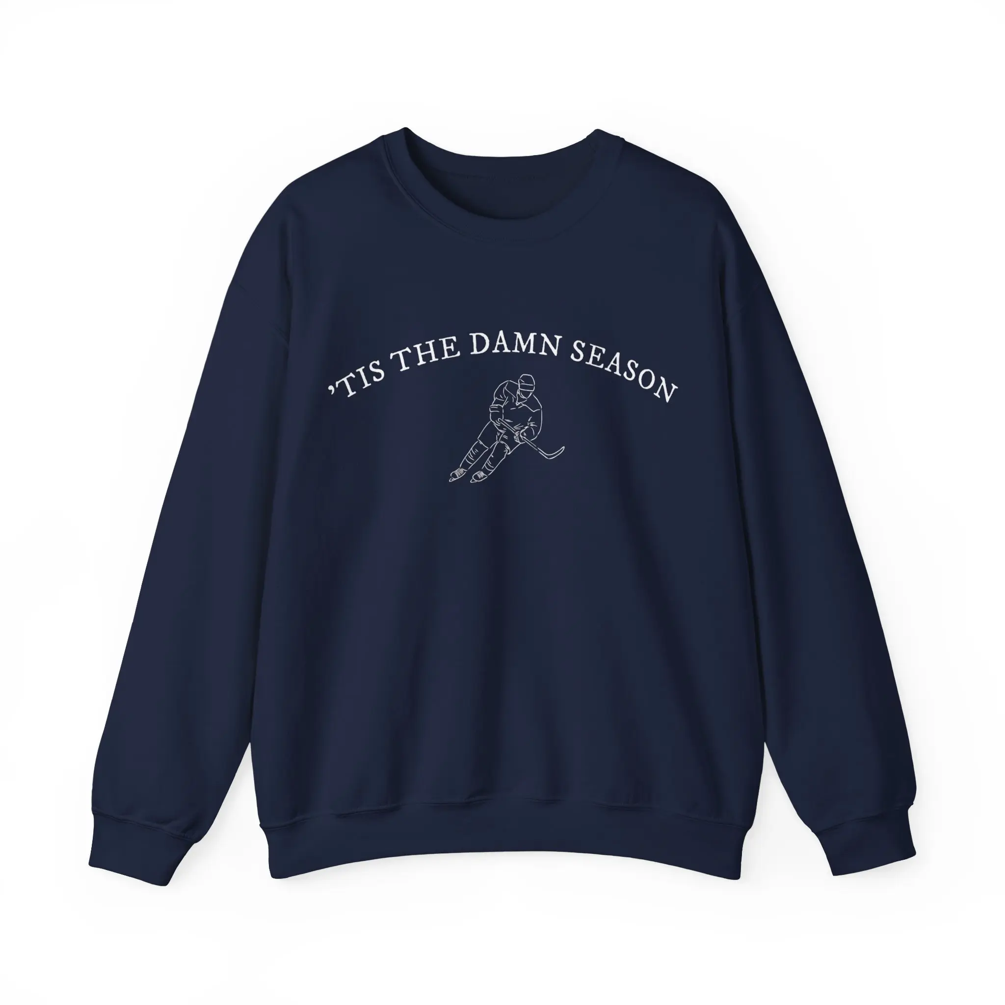 TTDS Hockey Crewneck - Polyester/Cotton Blend, Comfy Fabric, Regular Fit, Ideal for Hockey Fan Sweatshirt Collar Knit