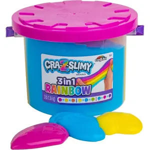 CRA-Z-Slimy Bucket Tricolor Rainbow 48 OZ