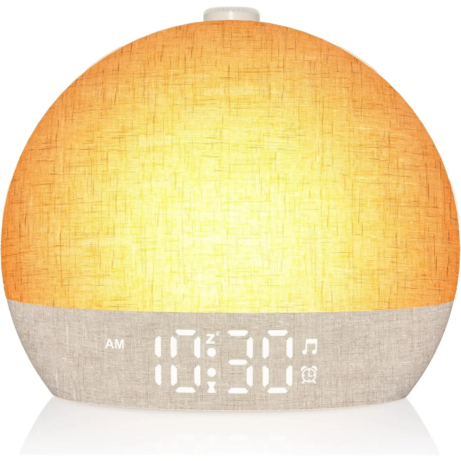 Wake Up Light Sunrise Clock, White Noise Sound Machine with 30 Sounds ...