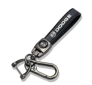 Genuine Leather Dodge Keychain small gift
