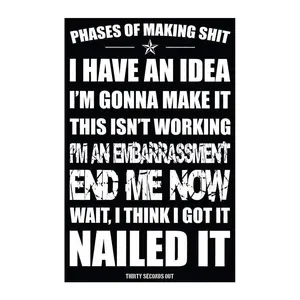 Sticker - Phases Of Making Sh#t