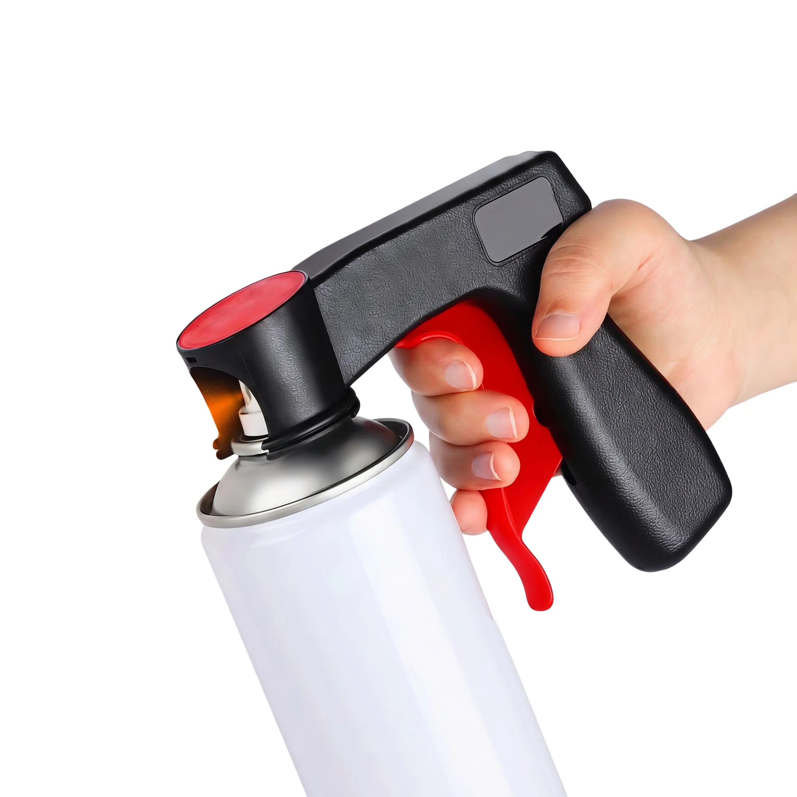 Portable assisted spray painting universal renovation and color change handle tool spray film spray can spray nozzle self spray paint