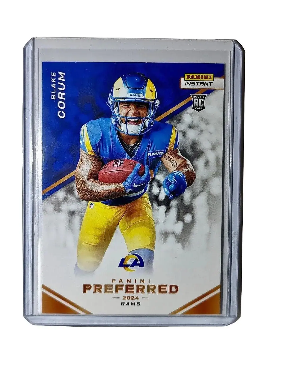 Blake Corum 2024 Panini Preferred NFL #3 Rookie Football Card LA Rams 1/335