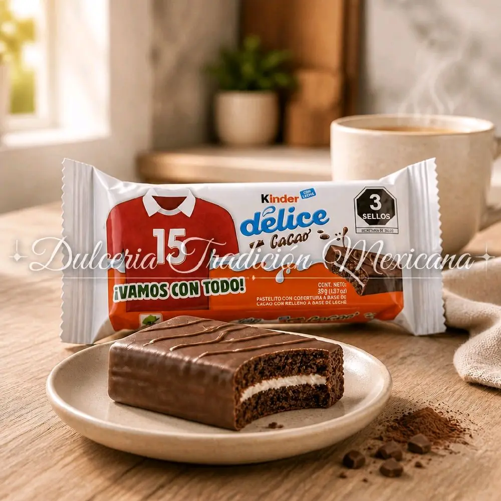 1 Kinder Delice chocolate cupcake Snack Sweet Milk 1 Kinder Delice chocolate cupcake Snack Sweet Milk