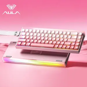 Aula Hero 68he Portable Magnetic Axis Keyboard, Ergonomic Design, Wired Connection, RGB Light Box, Compatible with Windows MAC Systems