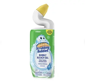 Bubbly Bleach Gel Bathroom Stain Toilet Bowl Cleaner, Brush away Dirt and Grime 24oz