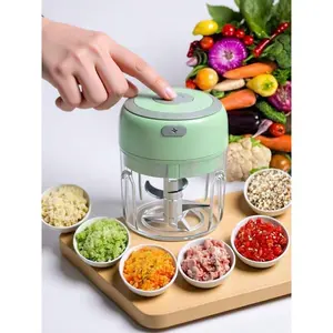 1 Pcs Electric Garlic Chopper, Electric Mini Garlic Chopper 250ml Vegetable Chopper, Food Chopper, USB Cord Garlic Chopper, Onion Chopper, Portable Small Food Processor For Garlic, Ginger, Chili, Vegetables, Garlic Chopper, Mini Portable Veggie Chopper,