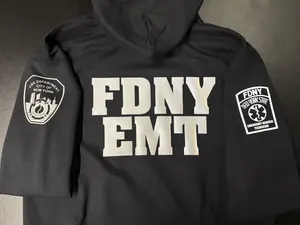 FDNY EMT Reflective Pullover Hoodie – Unisex Comfortable Menswear