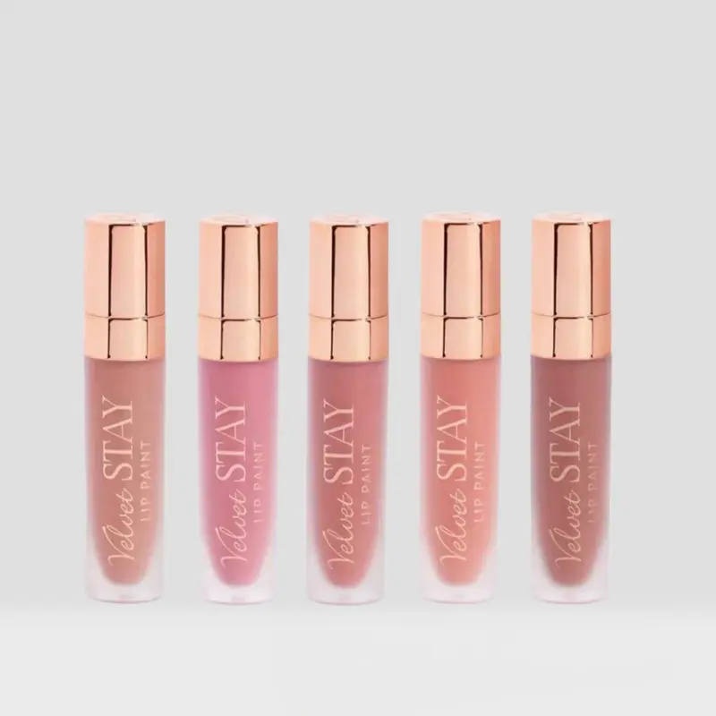 Velvet Stay Lip Paint beauty creations - 5 Shades of Soft Matte Finish for Long-Lasting Wear - Perfect for Everyday Use Lipstick