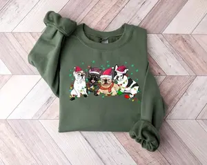 Christmas French Bulldog Sweater, Christmas Dog Shirt, French Bulldog Shirt, Frenchie Mom Shirt, Dog Mom Shirt, Holiday Sweater, Xmas gift