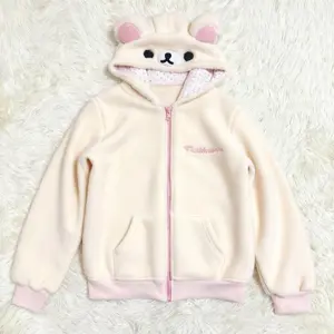 2025 Ropa Mujer Japanese Hoodies Jackets Women's Clothing Bear Ear Hooded Zipper Sweatshirts Fashion Casual Cute Hoodie Tops