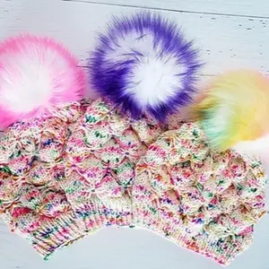 Butterflies & Beads Knitted Hat Pattern & Kit Jen Giuntoli Designs|Yarnitoli