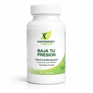 Manteniendo Tu Salud Baja Tu Presión, Hawthorn Extract, Garlic Bulb Powder, 90 Capsules Dietary Supplement Natural