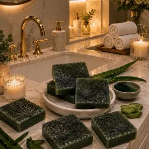 Handmade Artisanal Soap Aloe Detox (Jabon de Aloe Vera Detox Natural)