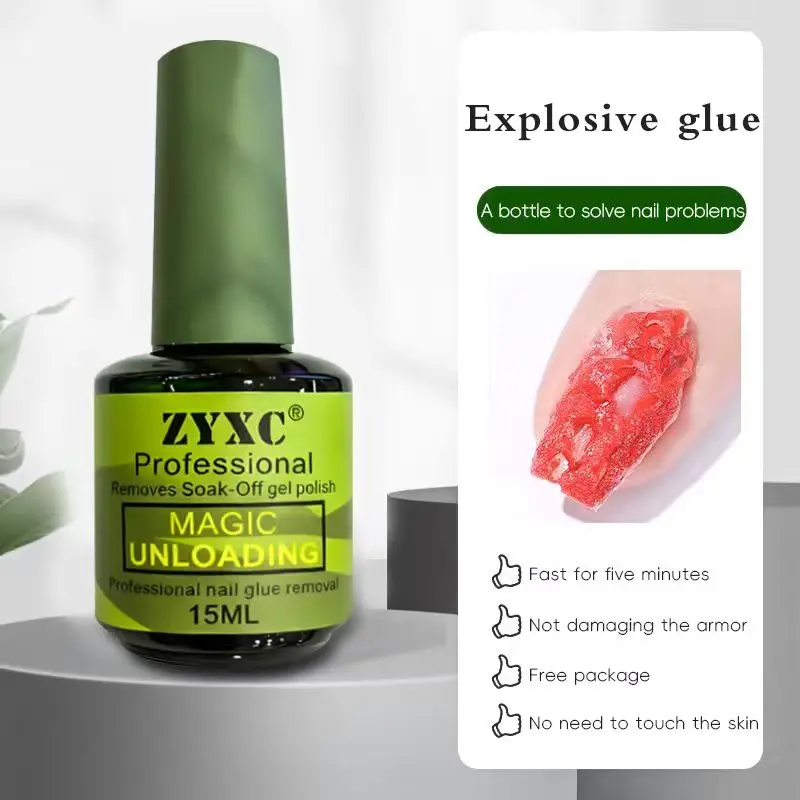 4-piece magic quick nail polish remover, nail polish and gel nail remover, convenient for home use, advanced nail salon formula, professional nail care tools, Nail Art Remover, Gel Remover For Nails