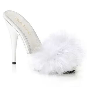 5 Inch Heel POISE-501F White Fur