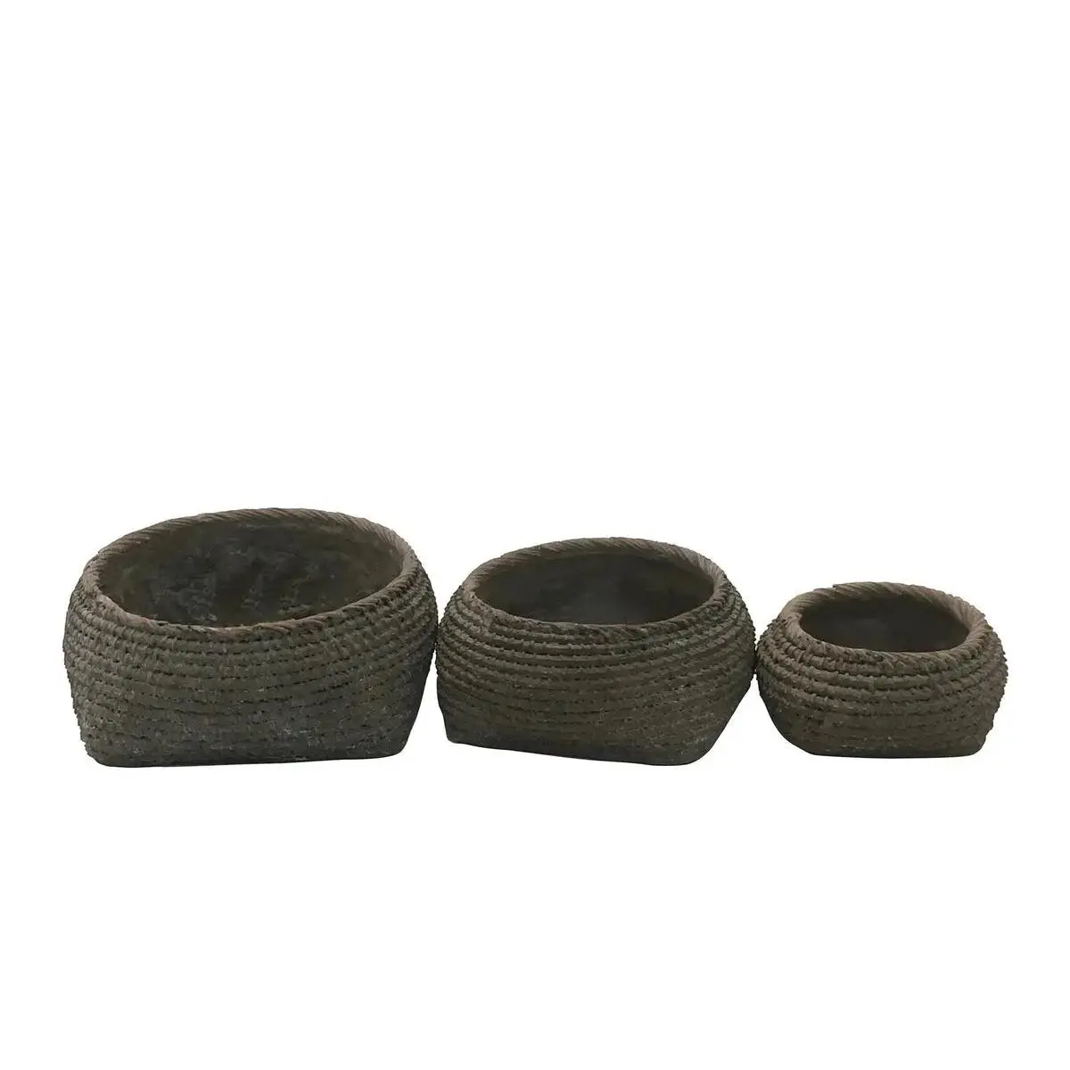 Cement Faux Basket Planter