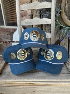 Denim Concho Trucker Hat