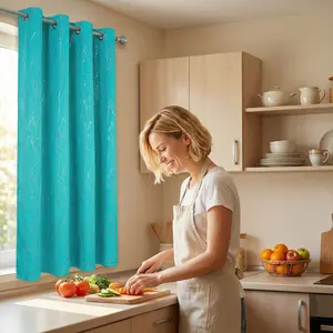 Curtain Club 2 Panels 52x63inch Tree Branch Blackout Curtains  for Bedroom & Living Room Thermal Insulated Room Darkening Grommet Window Drapes 20+ Colors Rubber Metallic Printed Lilac Blackout Privacy Grommet Curtains Set FT24791