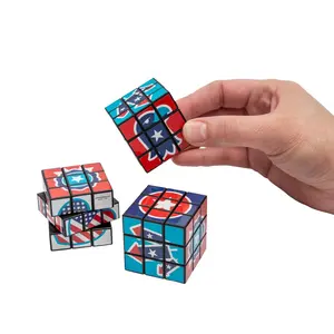 Mini Patriotic Puzzle Cubes - 12 Pc.
