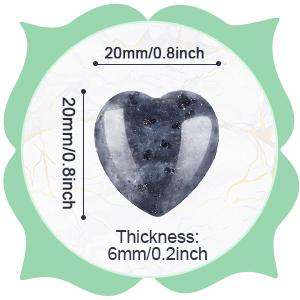 Valentines Natural Heart Shaped Crystal Stone 0.8'' Worry Stone Bulk Heart Palm Pocket Healing Carved Love Mini Gemstone Decor for Valentines Witchcraft Meditation 30 40 50 Pcs