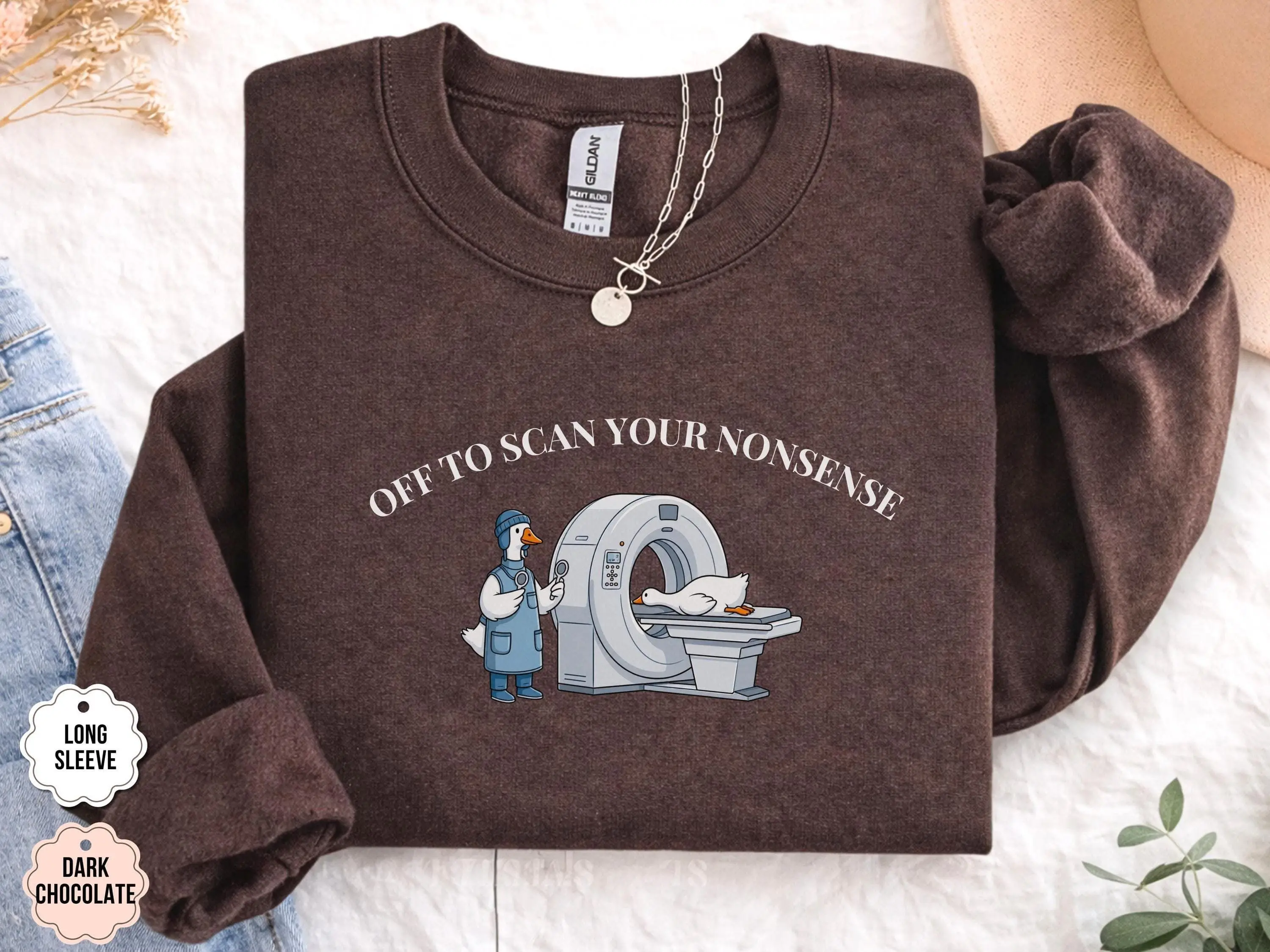 Rad Tech T-Shirt, Sweatshirt - Off To Scan Your Nonsense Funny Radiologic Technologist CT Scan Tech Gifts X-Ray Tech Nurse Gifts Tee