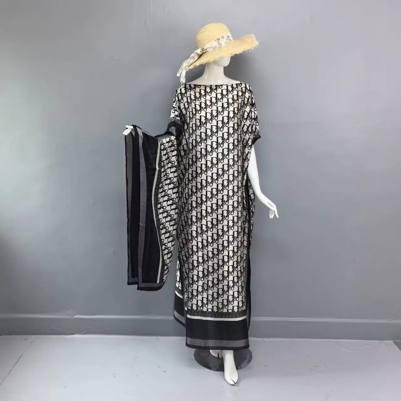 Women's Leopard Print Long Sleeve Kimono & Bandana Set, Casual Open Front Outerwear & Square Scarf Set for Beach Vacation, Beach Cover Up, Ladies Clothes Accessories for All Seasons Women's Leopard Print Long Sleeve Kimono & Bandana Set, Casual Open Front Outerwear & Square Scarf Set for Beach Vacation, Beach Cover Up, Ladies Clothes Accessories for All Seasons