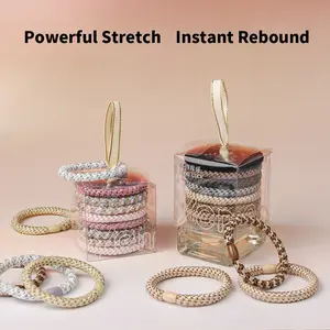 {Athlete's Choice} Colorful hair ties, perfect for securing high ponytails. They won't fall off even with vigorous movement, leave no residue after removal, and won't cause hair loss. The thickened, seamless design provides a strong grip.