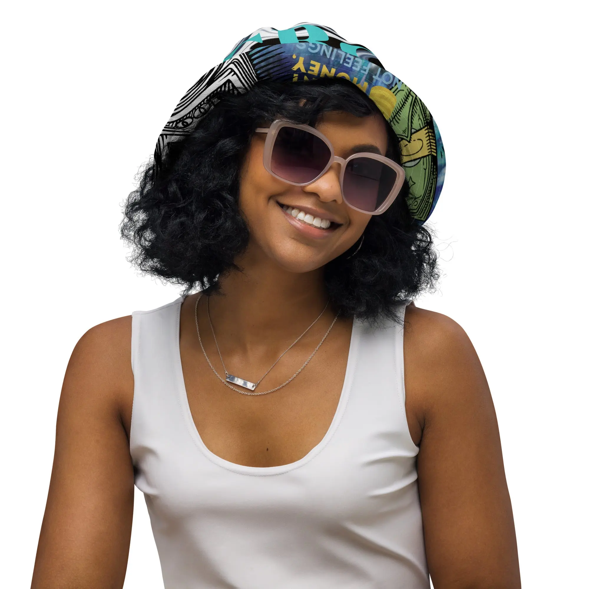 GRGP 'I WANT MONEY' Reversible bucket hat