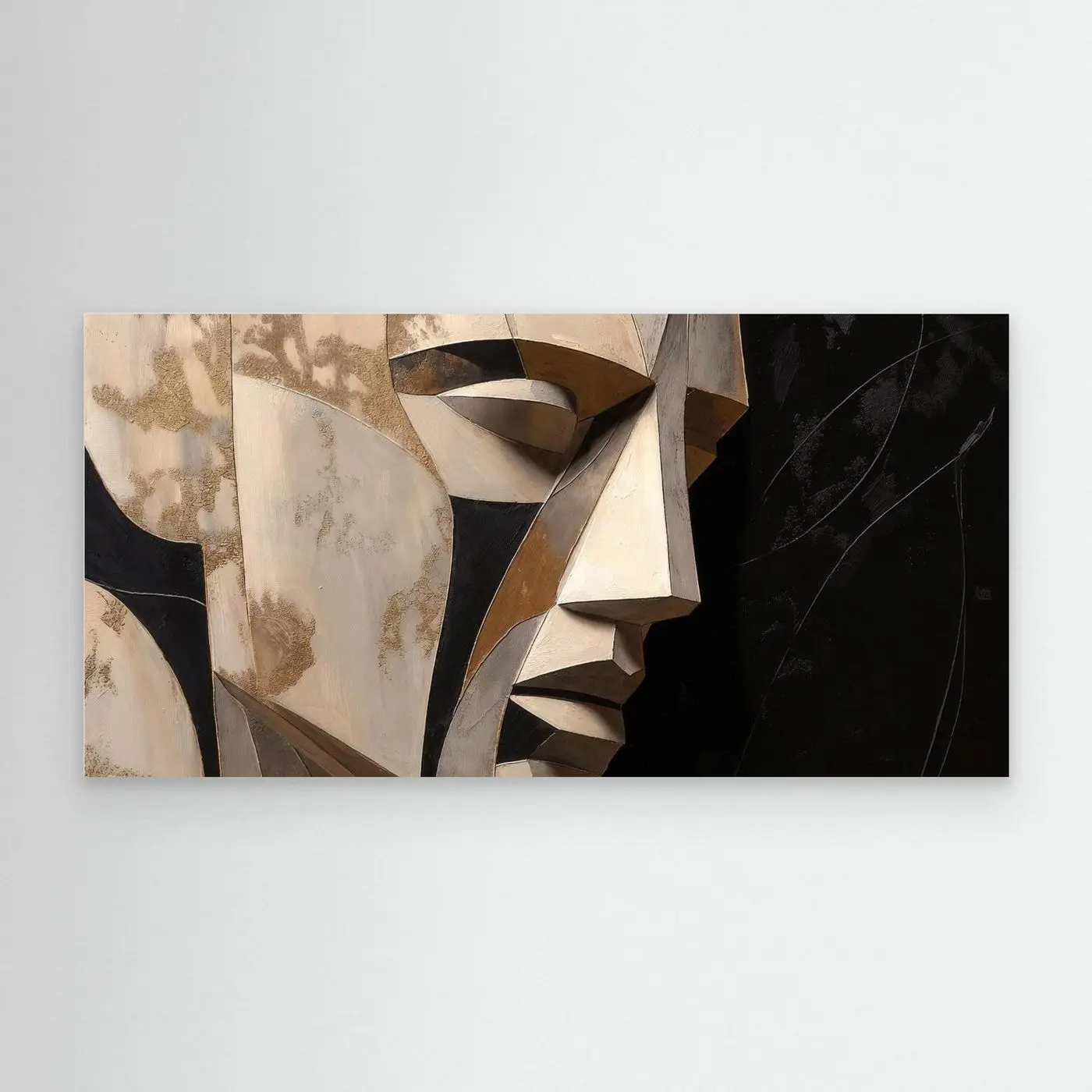 Profile in Silence – Abstract Faces Wall Art