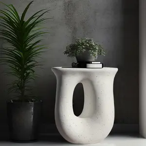 AESOME Modern Decorative Garden Stool Concrete Side Table