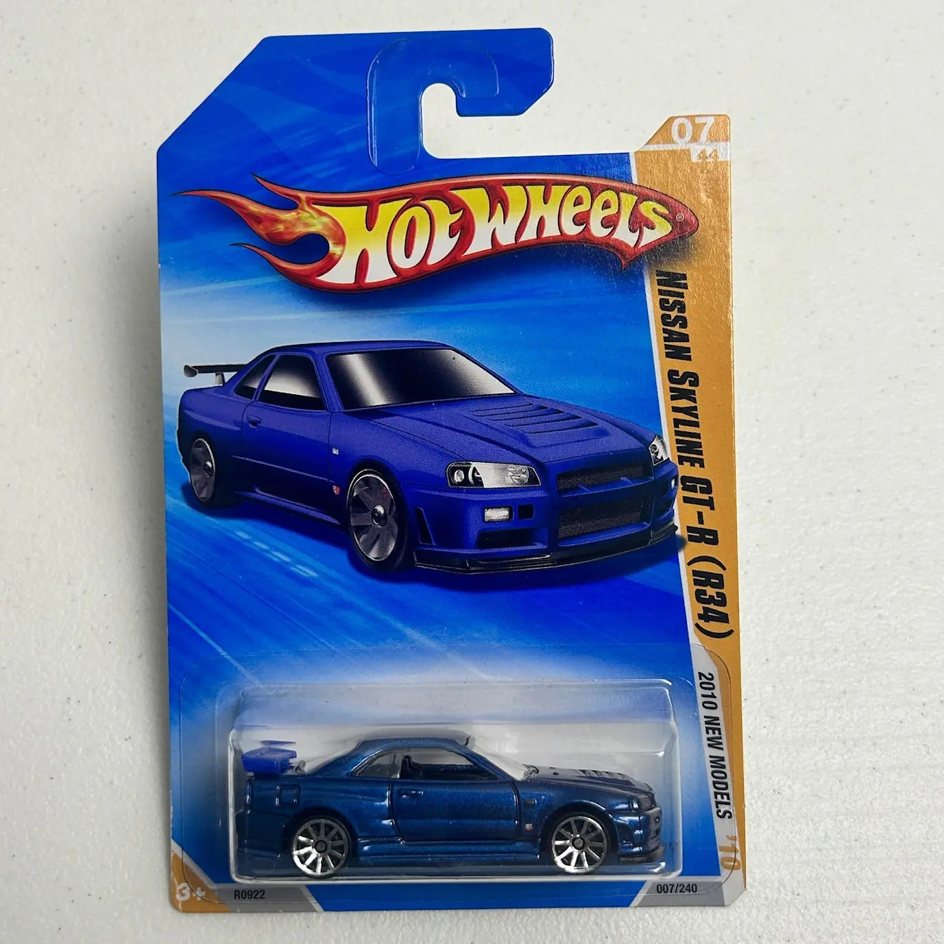 Hot Wheels 1:64 Nissan Skyline GT-R (R34) 2010 New Model Blue