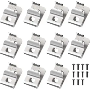 N268241 N086039 Belt Clips, 11 count 304 Stainless Steel Drill Tool Clips with Screws Compatible with dewelt 20V Power Tools DCD985 DCD980 DCD985L2 DCD980L2
