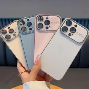 Phone Case for iPhone 17 Pro Max, Original Phone Color, AG Glass, Large Window Lens Protection, Suitable for iPhone 16, 15, 13, 12, 11 Pro Max, 14 Plus, 17 Air. Electroplated Matte Finish, Cover Shockproof Protective