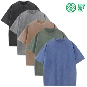 3/5 PCS Oversized Tshirts Unisex Gym Vintage Heavyweight T Shirts Cotton Workout Acid Wash Baggy Tees Quick-Dry Moisture-Wicking Crew