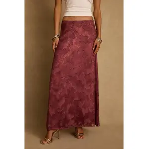 Waverly Mulberry Maxi Skirt