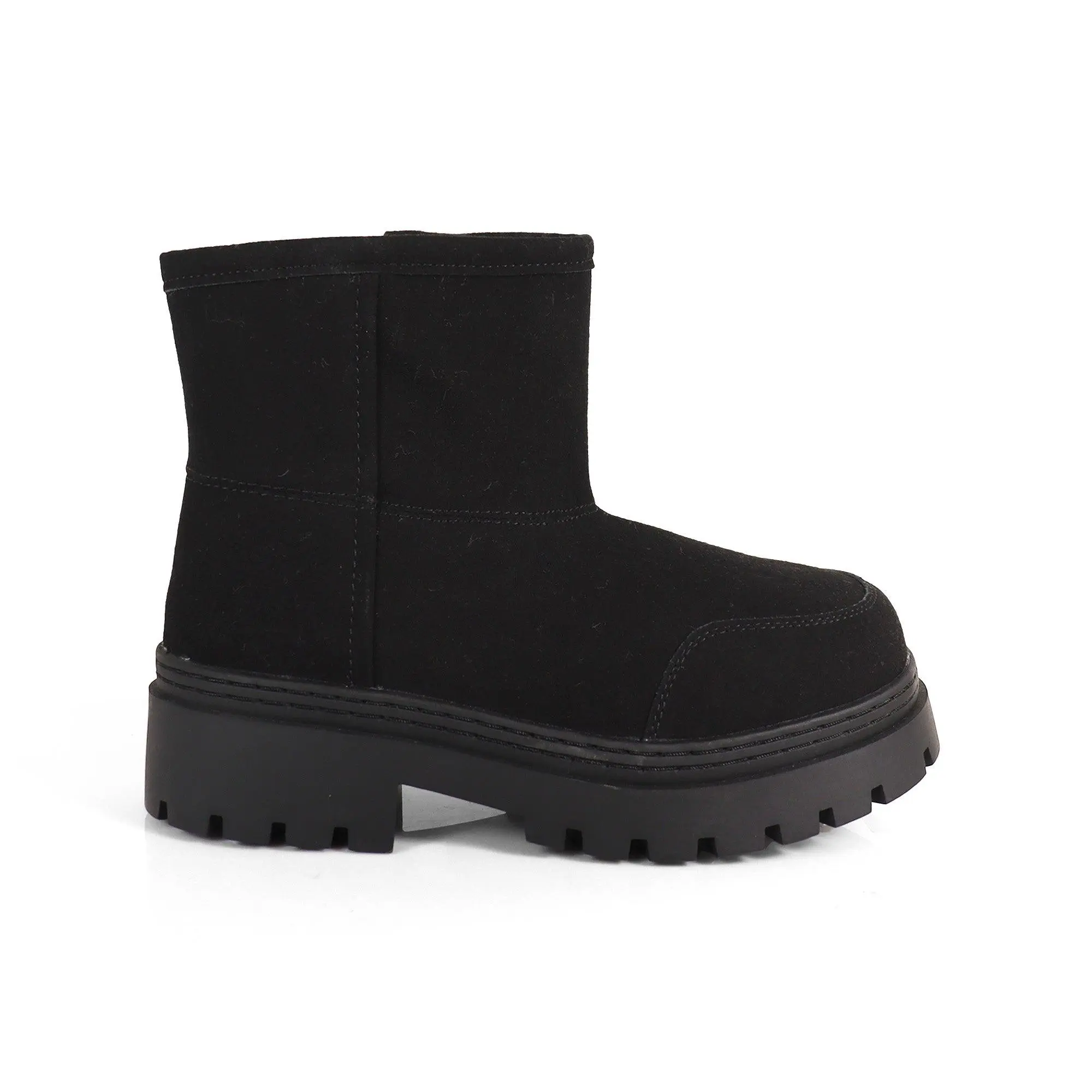 TORRIA-1 BLACK CHUNKY TOE WINTER ANKLE BOOT TORRIA-1 BLACK CHUNKY TOE WINTER ANKLE BOOT