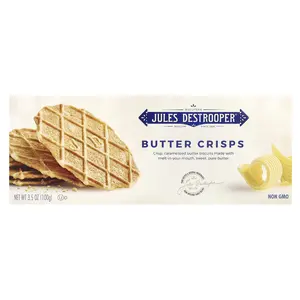 Jules Destrooper Butter Crisps Cookies, 3.5 oz (100 g) Jules Destrooper Butter Crisps Cookies, 3.5 oz (100 g)