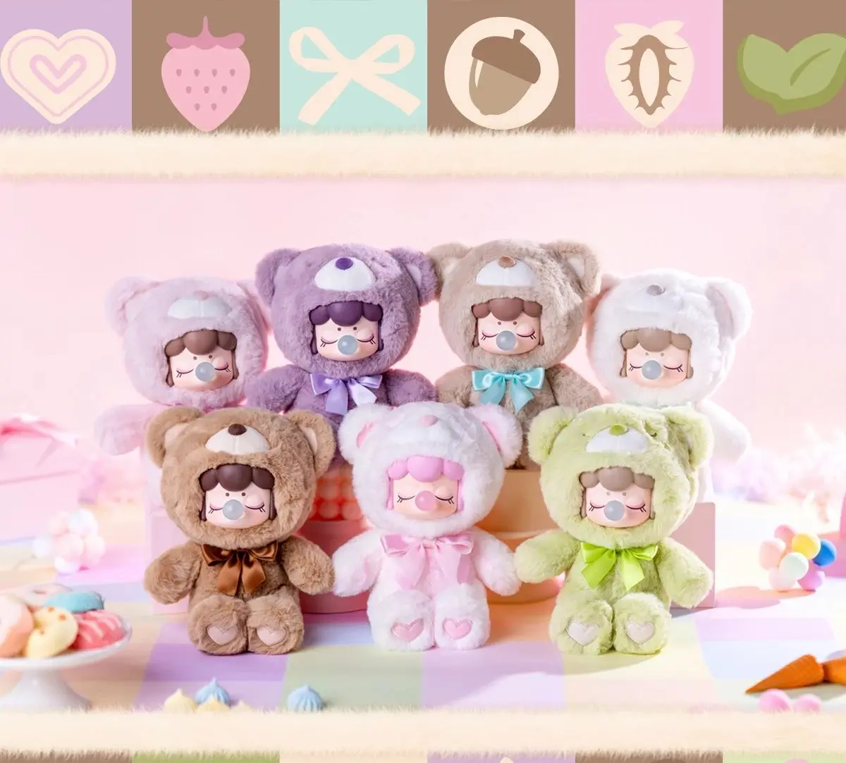 Nanci Colorful Chocolate Cutie Bear Plush Series Mystery Box