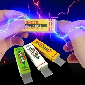 Electric Shock Joke Chewing Gum Shocking Toy Gift Gadget Funny Gag Prank Realistic Joke for Halloween April Fool's Day
