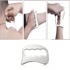 1/2pcs Stainless Steel Body Massage Tool Set, Back Leg & Arm Relaxation Massager, Dual-End Eye Face Foot & Body Massage Stick, Portable Travel Relaxation Tools for Full Body Relaxation, Body Care Tool, Muscle Roller Stick