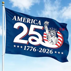 250th Anniversary American Flag 3x5 Ft, 4th of July Patriotic Decorations Outdoor,  1776-2026 USA Banner, Heavy Duty Fade Resistant Flag for Independence Day Yard Decor