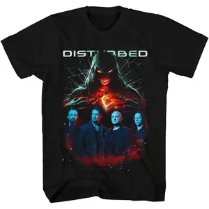 Disturbed Shirt Retro Grunge Heavy Metal Heavyweight Cotton Concert T-Shirt HY4229