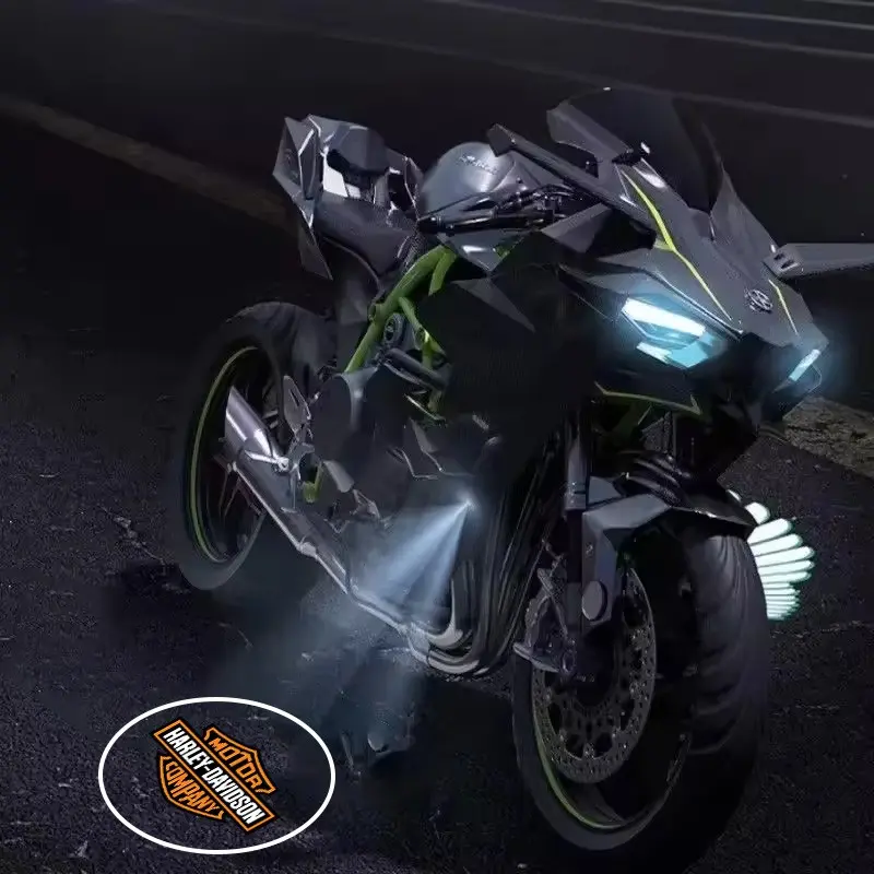 Motorcycle Laser LED Projector Logo Light, Wireless Night Light for Harley Davidson, Pa1250 Softail Sportster Vrsc Touring X48 883 1200