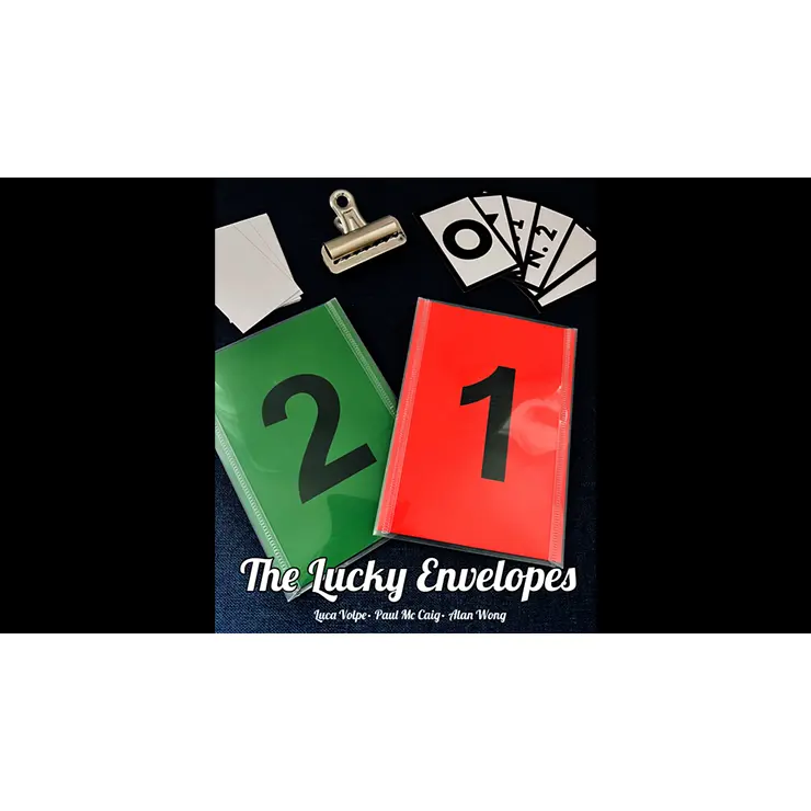 The Lucky Envelopes, Gimmicks and Online Instructions by Luca Volpe, Paul McCaig, and Alan Wong