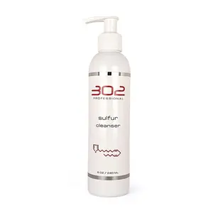 302 Professional Skincare Sulfur Cleanser, 8oz/240ml Cleansing Facial