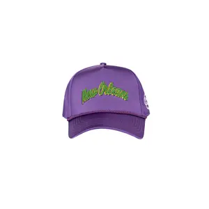 NOLA Souvenir Hat (Purple Satin)